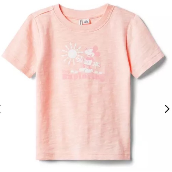 NWT- Disney Mickey Mouse Explorer Tee (Peach) * Unisex - Picture 1 of 5